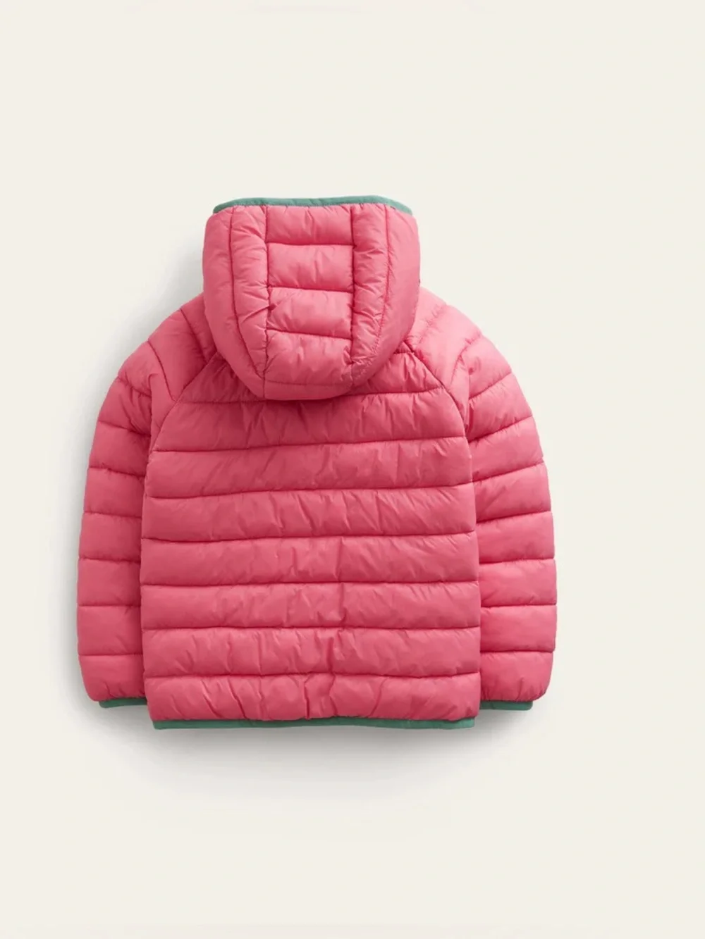 Mini Boden Kids' Pack-away Padded Jacket Rose Red- Size 11-12